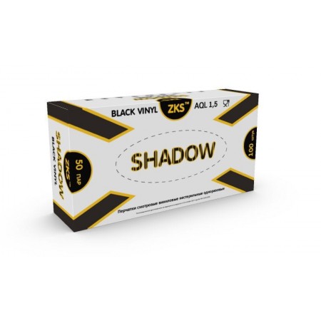 Перчатки ZKS™ виниловые "Shadow" черные