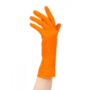 Adele нитриловые оранжевые перчатки