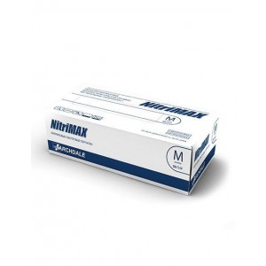 NitriMAX белые смотровые перчатки