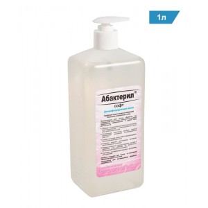 Дезинфицирующее жидкое мыло Абактерил-СОФТ 1 л (с насос-дозатором)
